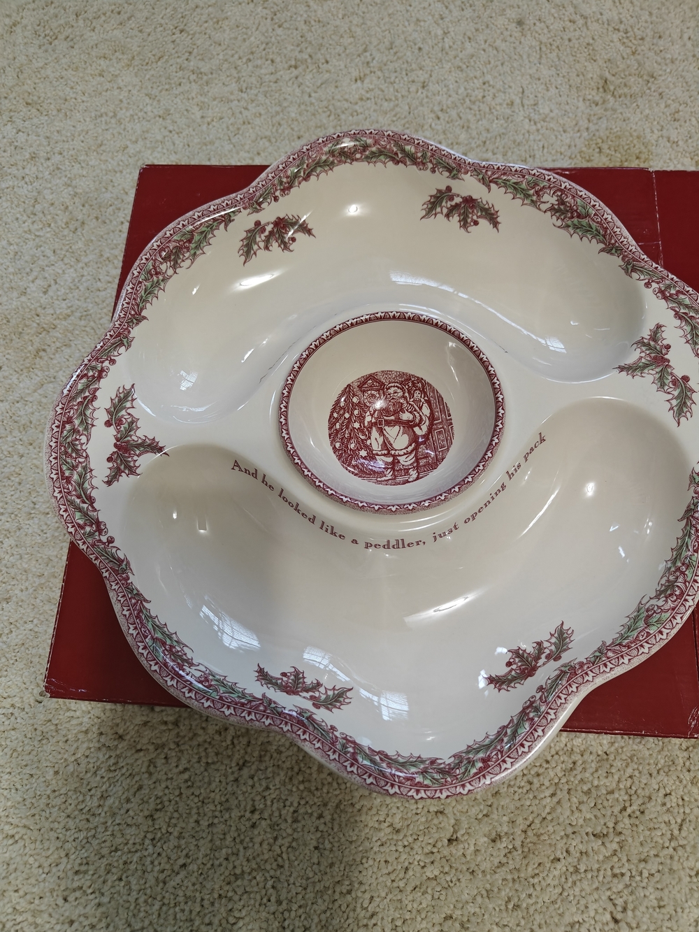 Johnson Brothers Chip And Dip Bowl - Picture 4 of 6